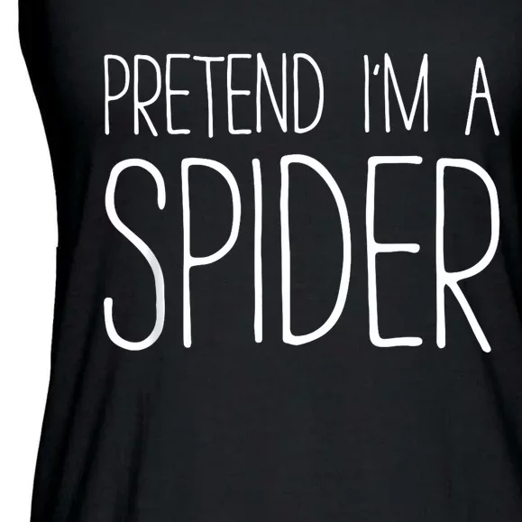 Pretend IM A Spider Adult Women Costume Ladies Essential Flowy Tank