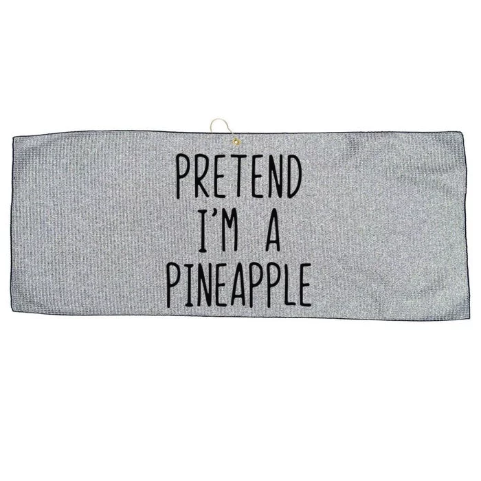 Pretend IM A Pineapple Costume Halloween Lazy Funny Large Microfiber Waffle Golf Towel