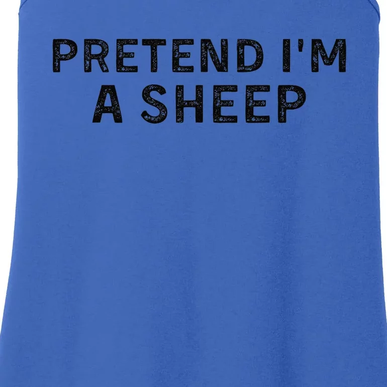 Pretend IM A Shee.P Easy Lamb Halloween Ladies Essential Tank