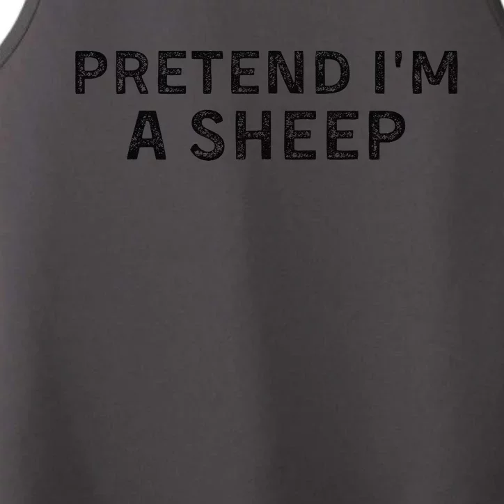 Pretend IM A Shee.P Easy Lamb Halloween Performance Tank