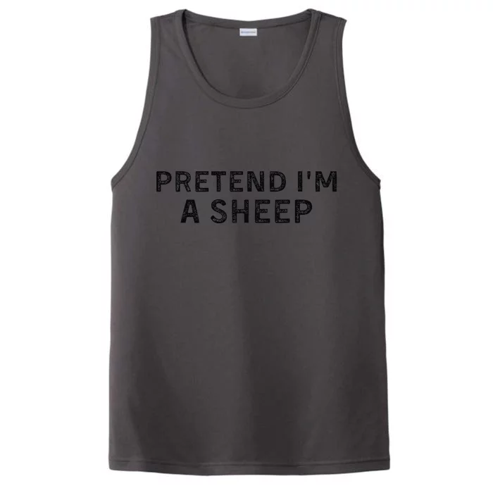 Pretend IM A Shee.P Easy Lamb Halloween Performance Tank