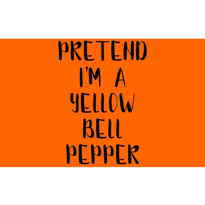 Pretend IM A Yellow Bell Pepper Lazy Easy Outfit Halloween Bumper Sticker