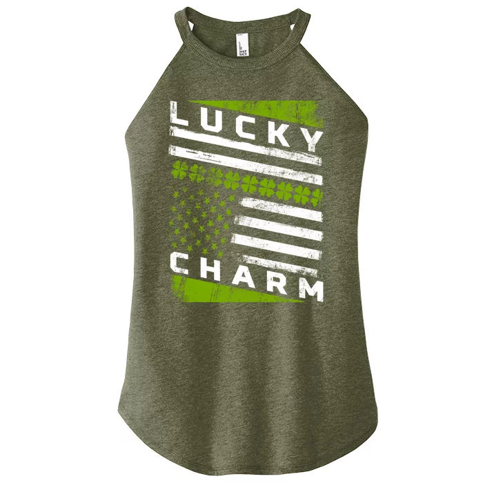 Patriotic Irish American Flag St Patricks Day Gift Women’s Perfect Tri Rocker Tank