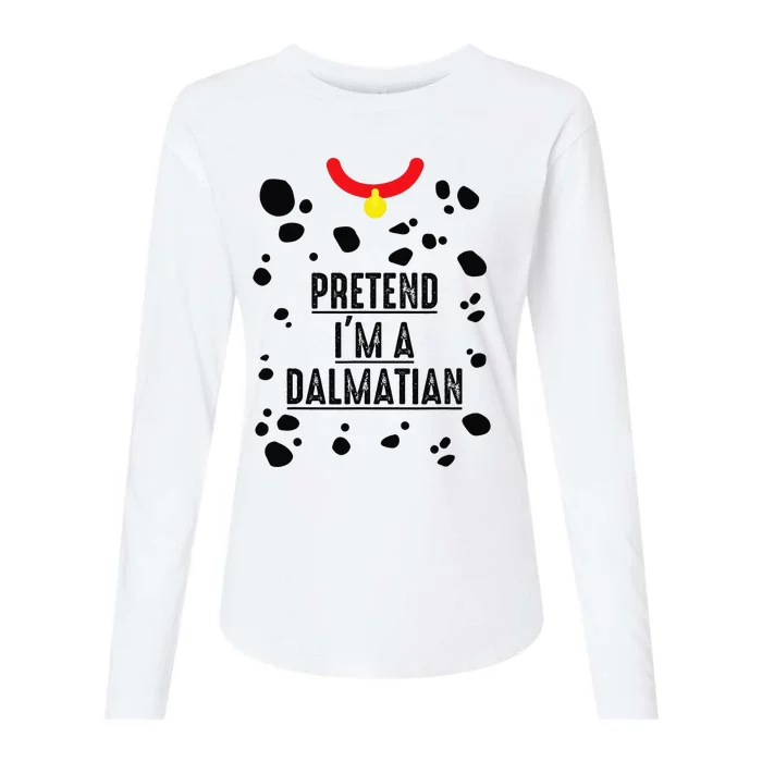 Pretend I'm A Dalmatian Halloween Costume Womens Cotton Relaxed Long Sleeve T-Shirt