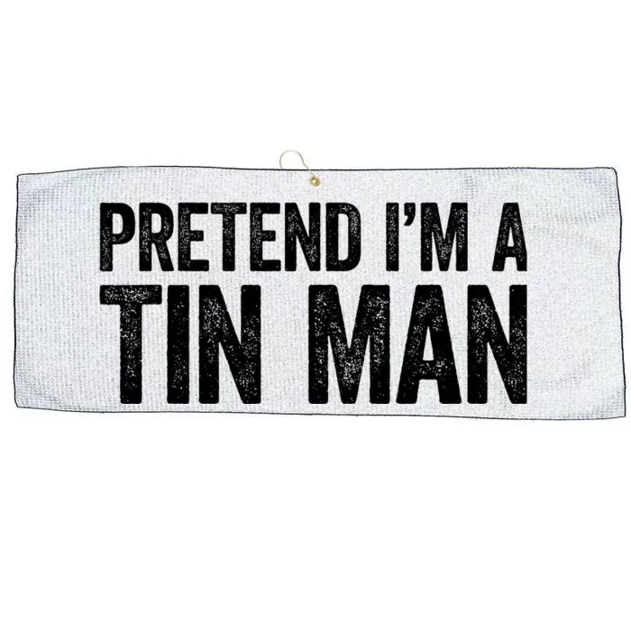 Pretend IM A Tin Man Adult Costume Large Microfiber Waffle Golf Towel