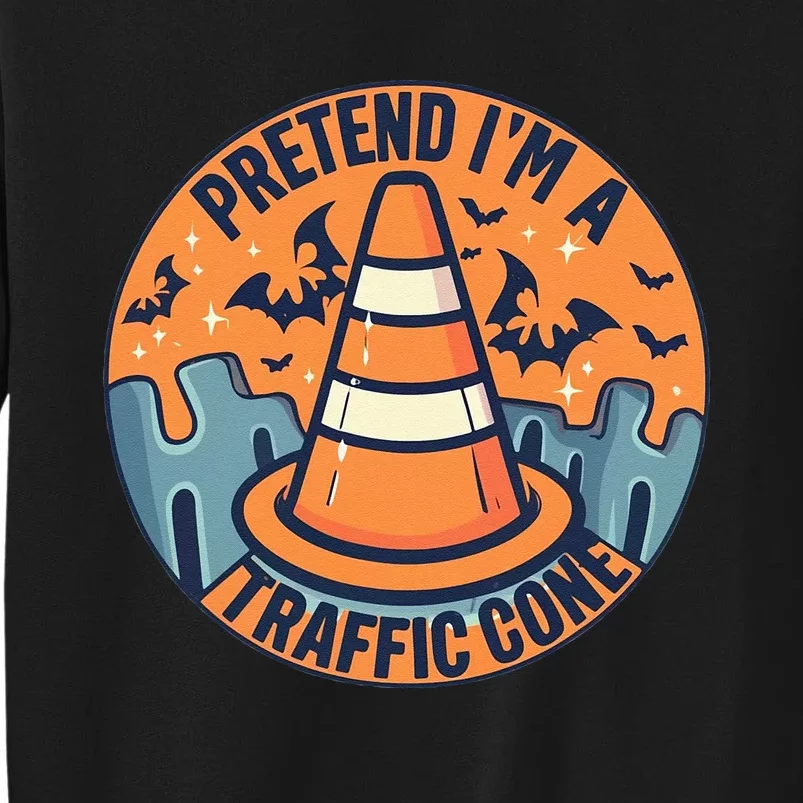 PRETEND IM A TRAFFIC CONE Halloween Costume Sweatshirt