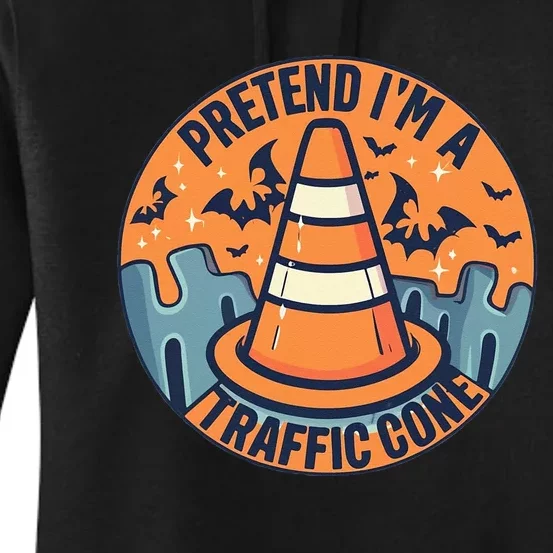 PRETEND IM A TRAFFIC CONE Halloween Costume Women's Pullover Hoodie