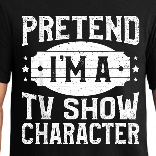 Pretend IM A Tv Show Character Costume Lazy Halloween Party Pajama Set