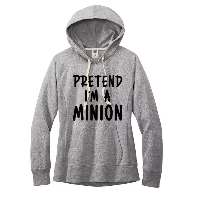 Pretend IM A Minion Costume Party Funny Halloween Minion Women's Fleece Hoodie