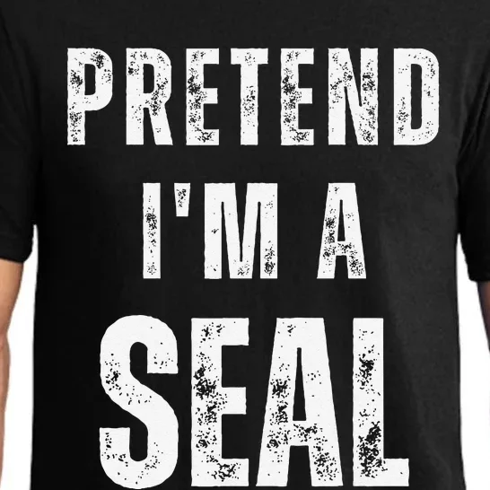 Pretend IM A Seal Matching Costume Funny Halloween Pajama Set