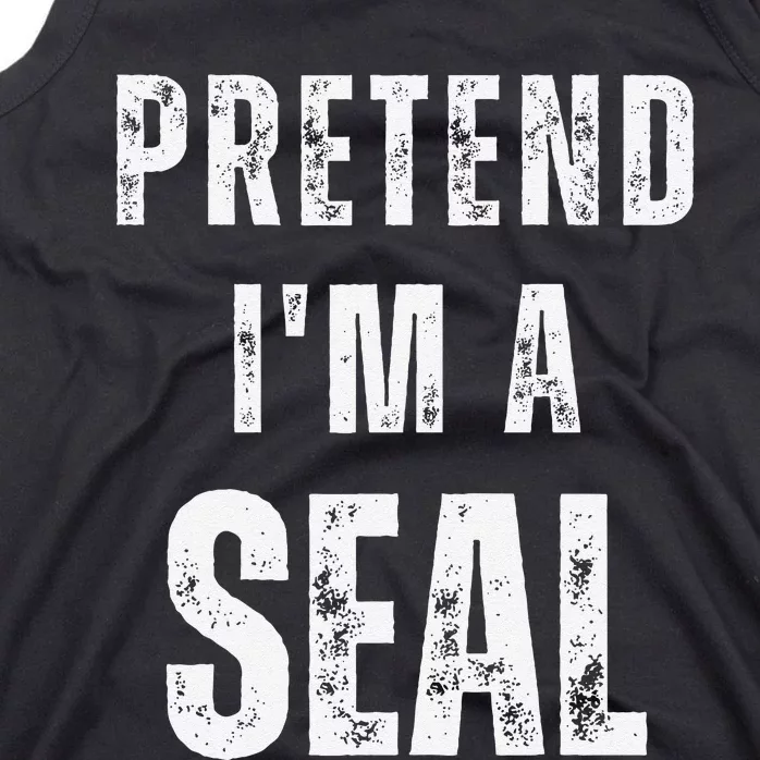 Pretend IM A Seal Matching Costume Funny Halloween Tank Top