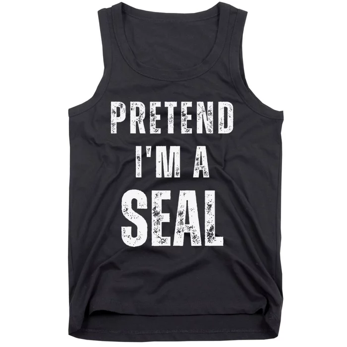 Pretend IM A Seal Matching Costume Funny Halloween Tank Top