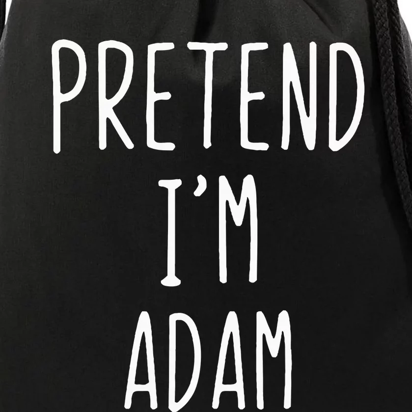 Pretend IM Adam Costume Halloween Bible Lazy Easy Drawstring Bag