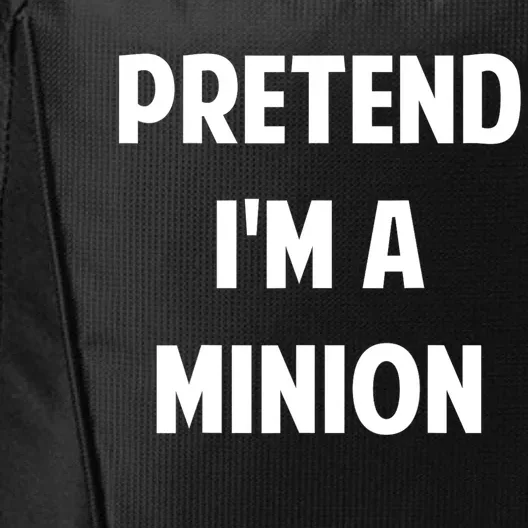 Pretend IM A Minion Costume Party Funny Halloween Minion City Backpack