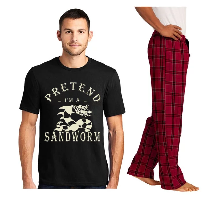 Pretend IM A Sandworm Funny Halloween Party Costume Pajama Set