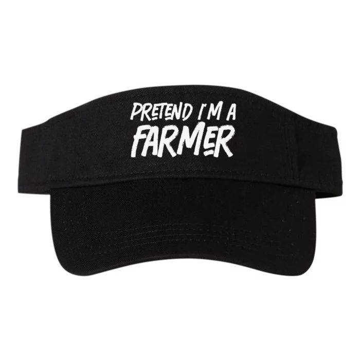 Pretend I'm A farmer Costume Halloween Lazy Easy Valucap Bio-Washed Visor