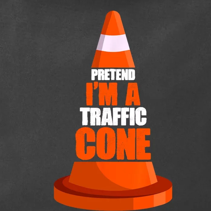 Pretend Im A Traffic Cone Costume Zip Tote Bag