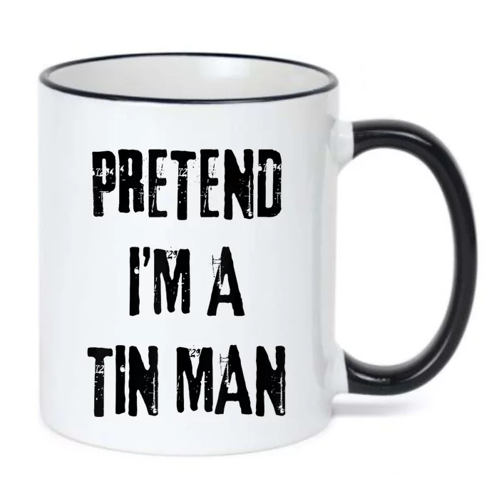 Pretend IM A Tin Man Halloween Last Minute Costume Party Black Color Changing Mug