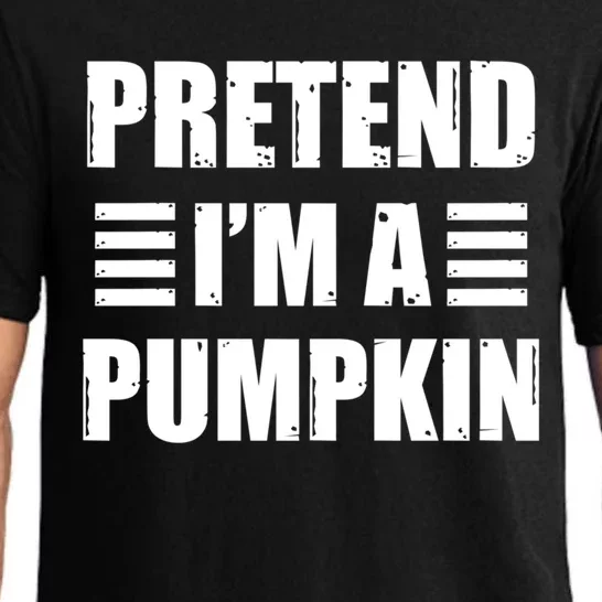 Pretend IM A Pumpkin Lazy Easy Costume Gift Pajama Set