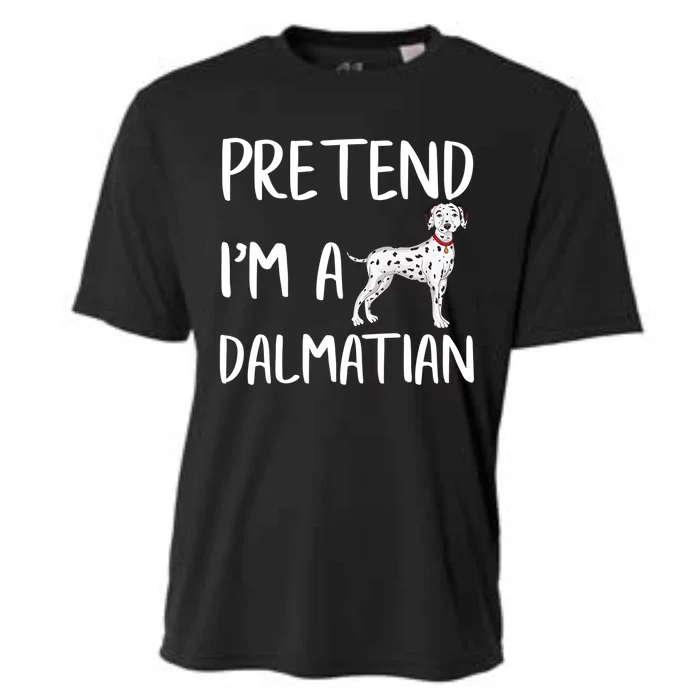 Pretend Im A Dalmatian Funny Dalmatian Halloween Party Gift Cooling Performance Crew T-Shirt