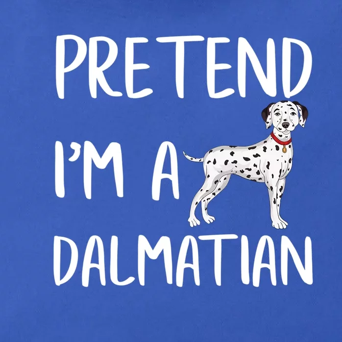 Pretend Im A Dalmatian Funny Dalmatian Halloween Party Gift Zip Tote Bag