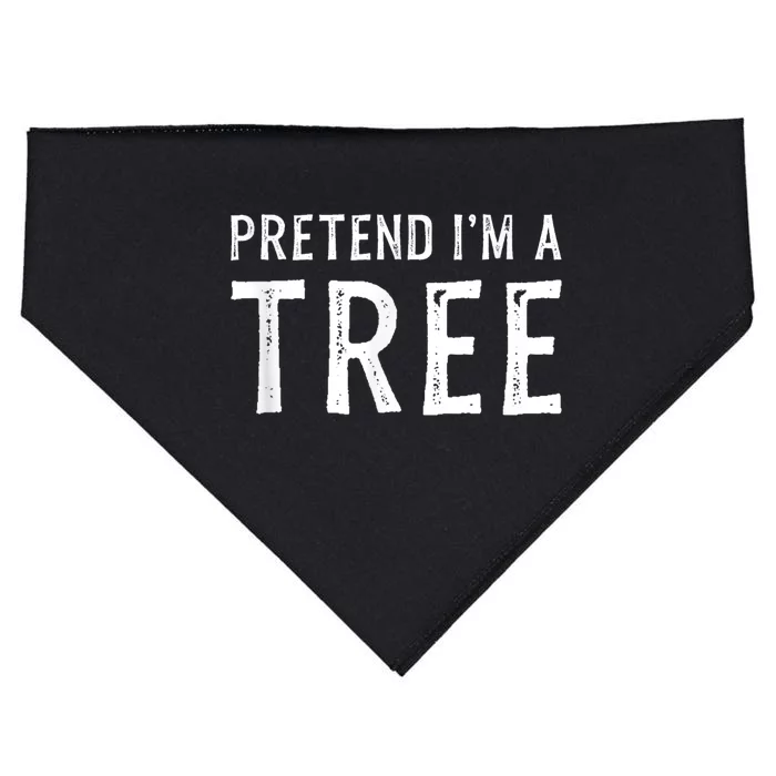 Pretend IM A Tree Halloween Costume Party Funny Gift USA-Made Doggie Bandana