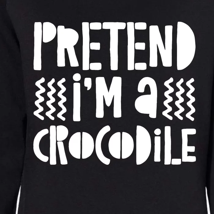 Pretend IM A Crocodile Womens California Wash Sweatshirt