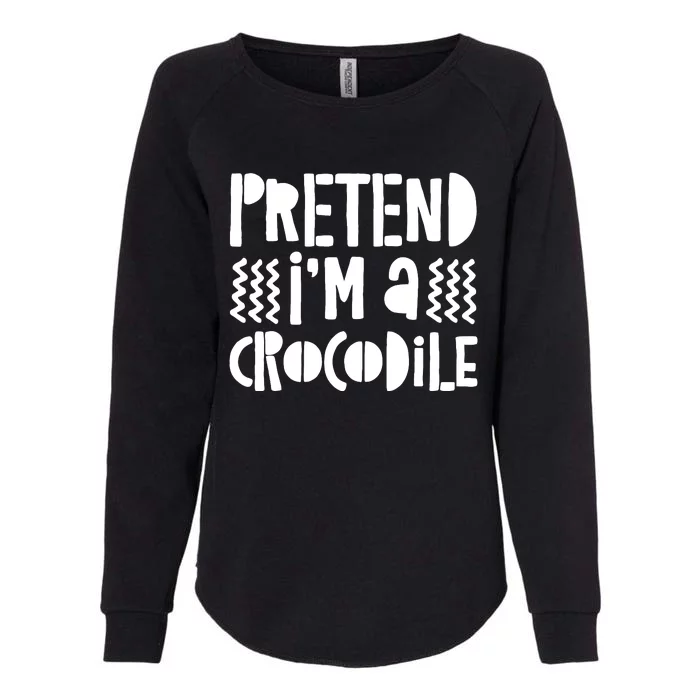 Pretend IM A Crocodile Womens California Wash Sweatshirt