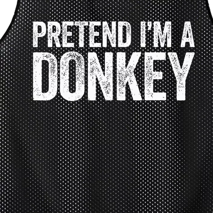 Pretend IM A Donkey Matching Costume Mesh Reversible Basketball Jersey Tank