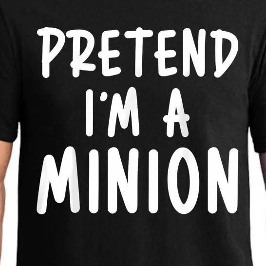 Pretend Im A Minion Costum Costume Party Funny Halloween Minion Pajama Set