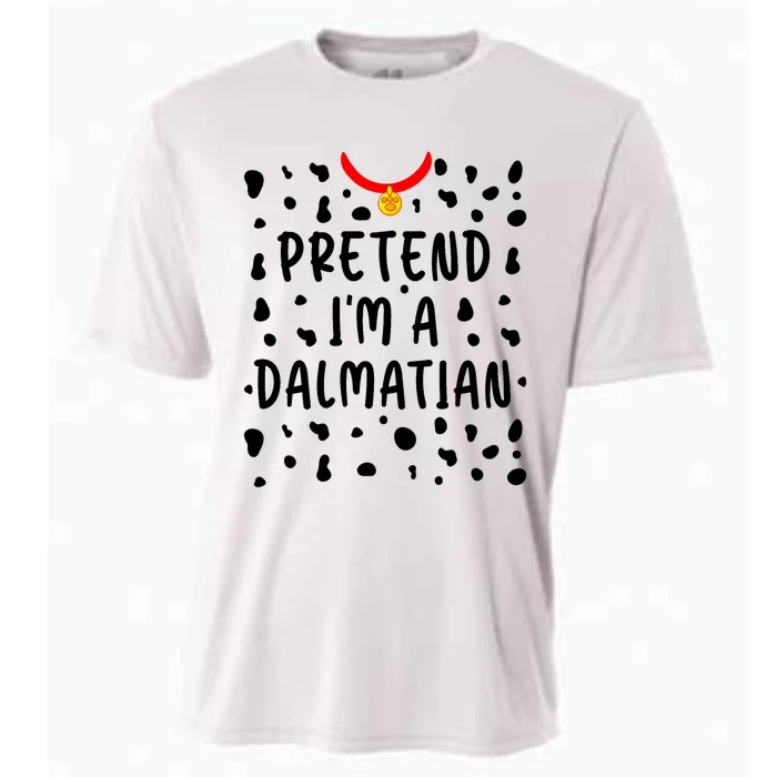 Pretend Im A Dalmatian Funny Lazy Halloween Costume Cooling Performance Crew T-Shirt