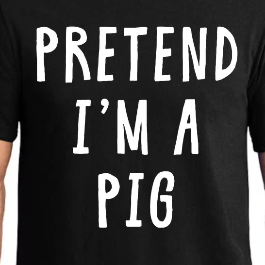 Pretend Im A Pig Costume Women Halloween Costume Pajama Set