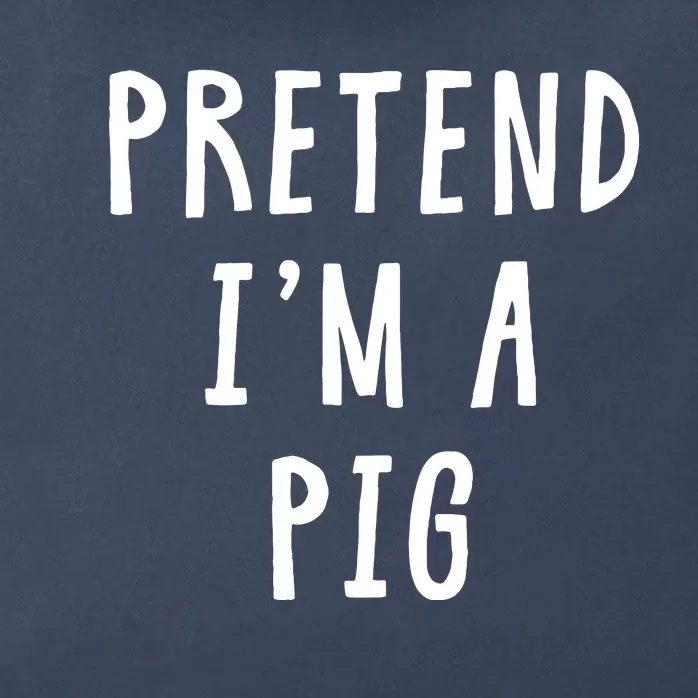 Pretend Im A Pig Costume Women Halloween Costume Zip Tote Bag