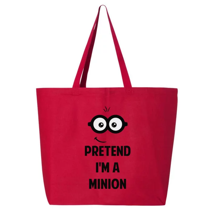 Pretend IM A Minion Costume Party Funny Halloween Minion 25L Jumbo Tote