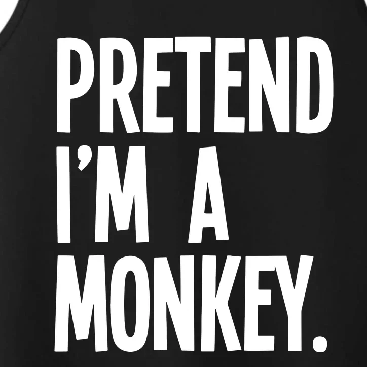 Pretend IM A Monkey Funny Halloween Party Costume Performance Tank