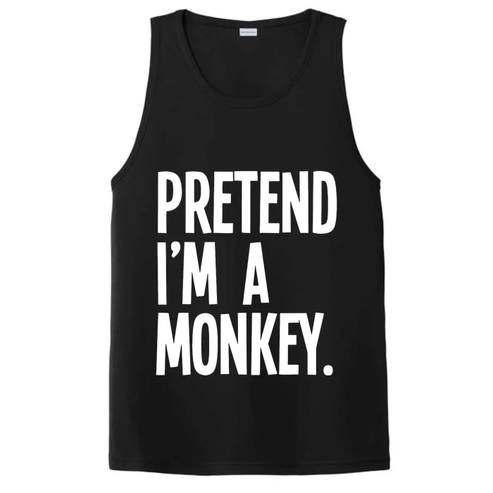 Pretend IM A Monkey Funny Halloween Party Costume Performance Tank