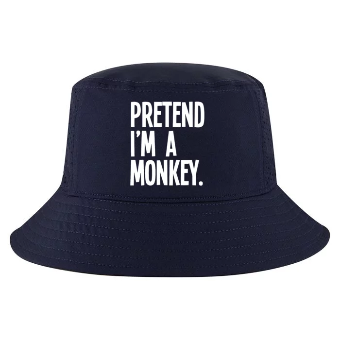 Pretend IM A Monkey Funny Halloween Party Costume Cool Comfort Performance Bucket Hat