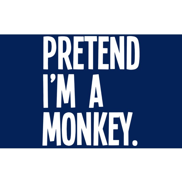 Pretend IM A Monkey Funny Halloween Party Costume Bumper Sticker