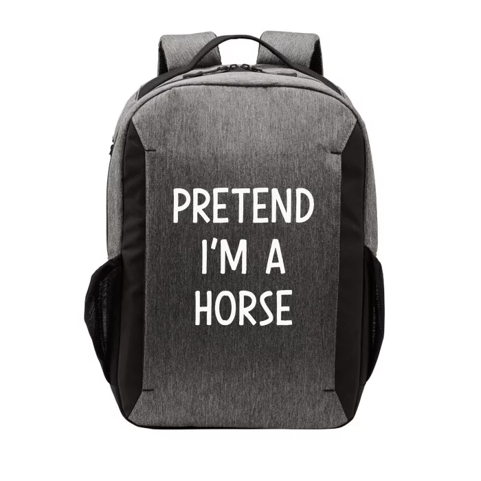 Pretend Im A Horse Easy Lazy Costume For Halloween Party Vector Backpack