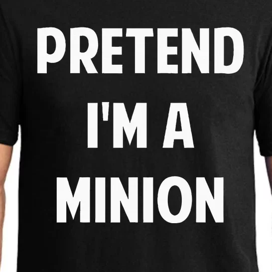 Pretend IM A Minion Costume Party Funny Halloween Minion Pajama Set