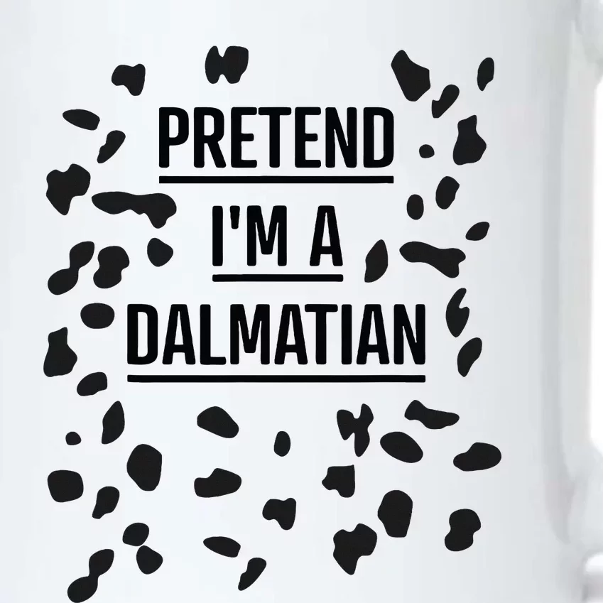 Pretend IM A Dalmatian Funny Lazy Halloween Costume Black Color Changing Mug