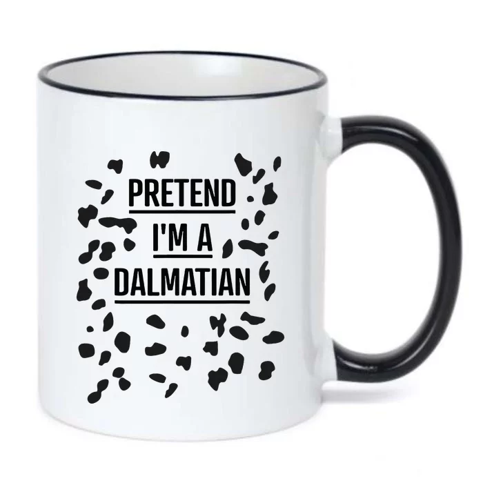 Pretend IM A Dalmatian Funny Lazy Halloween Costume Black Color Changing Mug