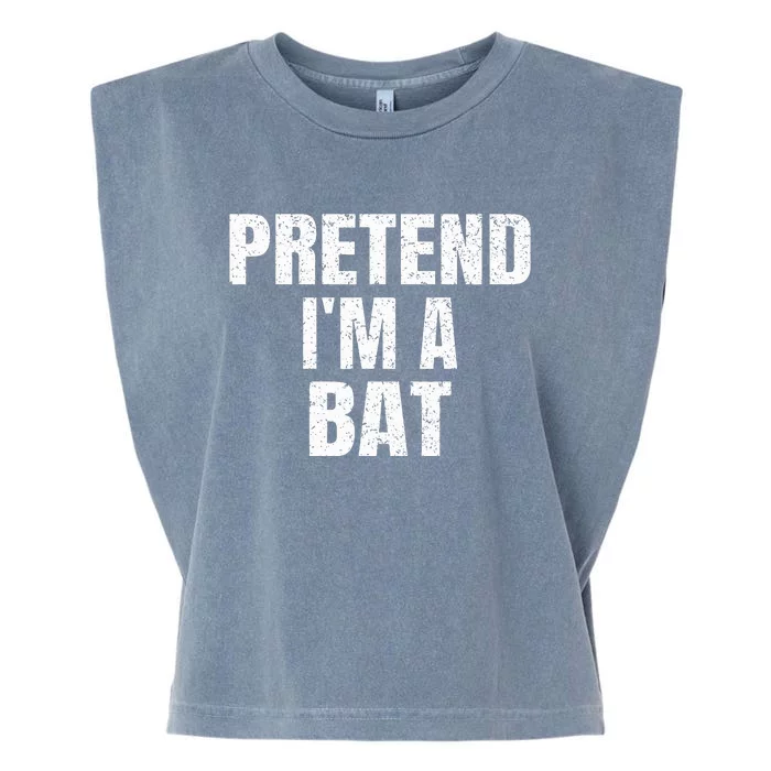 Pretend IM A Bat Family Group Easy Halloween Costume Garment-Dyed Women's Muscle Tee