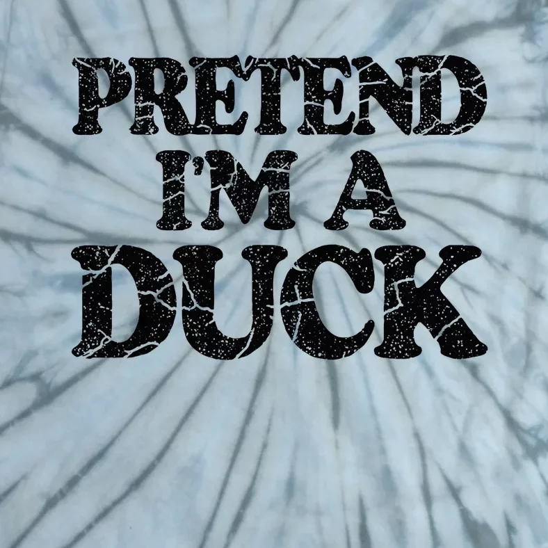 Pretend IM A Duck Diy Easy Halloween Costume Tie-Dye T-Shirt