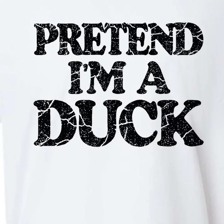 Pretend IM A Duck Diy Easy Halloween Costume Sueded Cloud Jersey T-Shirt