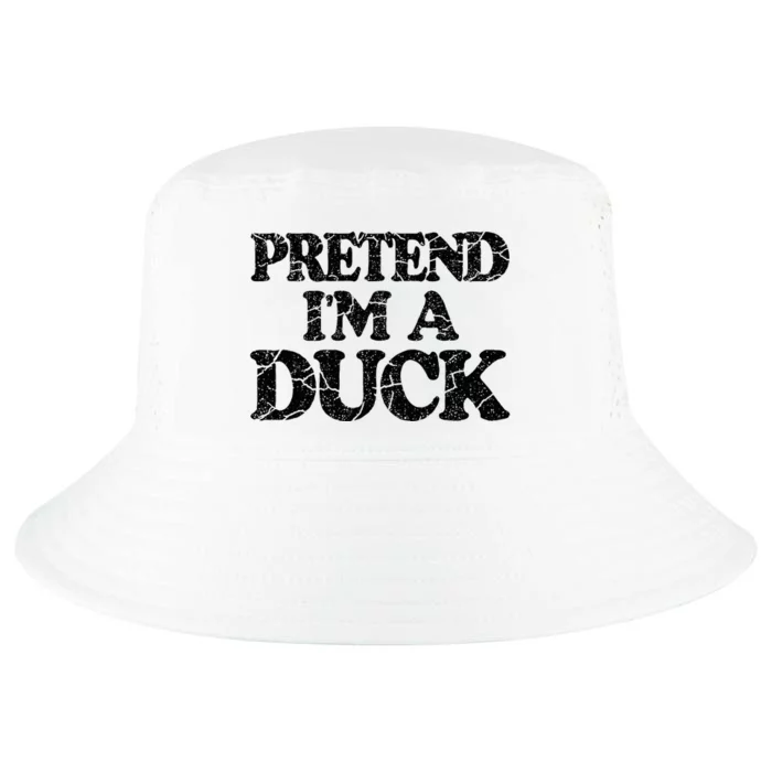 Pretend IM A Duck Diy Easy Halloween Costume Cool Comfort Performance Bucket Hat