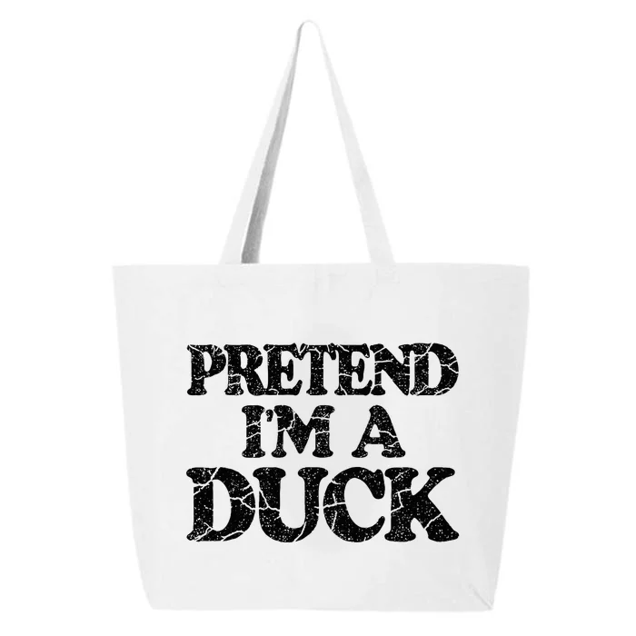 Pretend IM A Duck Diy Easy Halloween Costume 25L Jumbo Tote