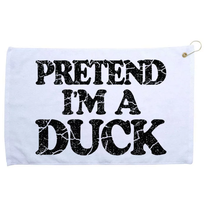 Pretend IM A Duck Diy Easy Halloween Costume Grommeted Golf Towel