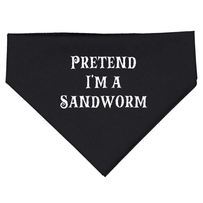 Pretend IM A Sandworm Funny Halloween Costume Last Minute USA-Made Doggie Bandana