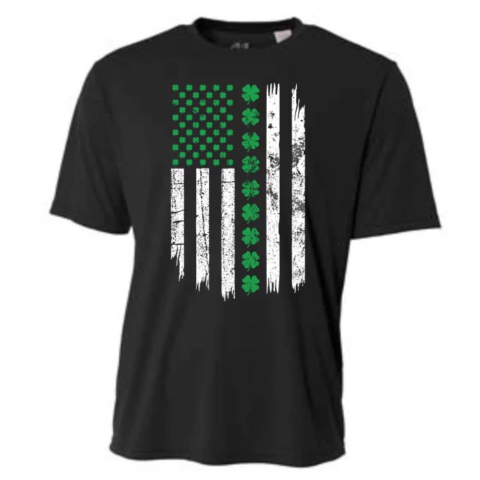 Patriotic Irish American Flag Patricks Day Ireland Flag Gift Cooling Performance Crew T-Shirt